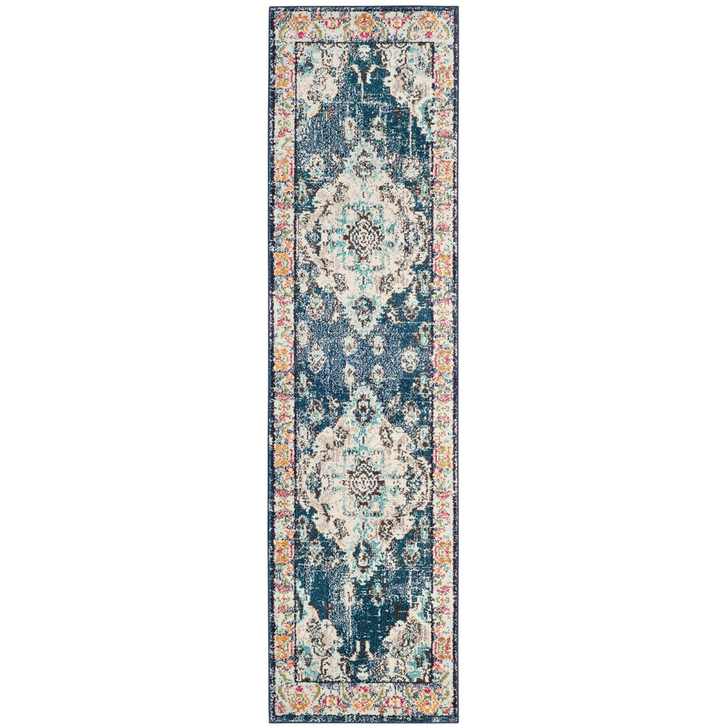 SAFAVIEH Monaco Oceane Boho Medallion Distressed Area Rug