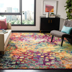 SAFAVIEH Monaco Panna Boho Abstract Modern Watercolor Area Rug
