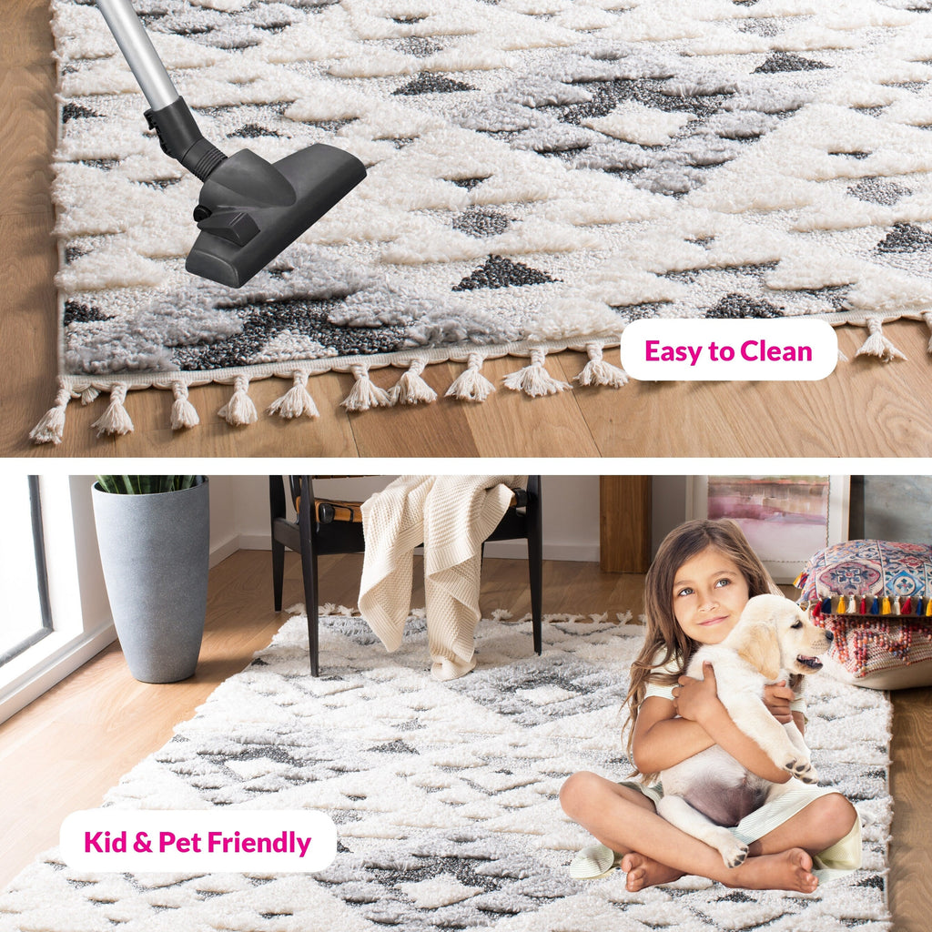 SAFAVIEH Moroccan Tassel Shag Delores 2-inch Thick Rug