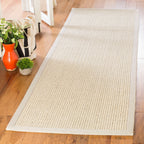 SAFAVIEH Natural Fiber Evia Sisal & Wool Rug