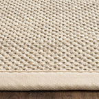 SAFAVIEH Natural Fiber Lorine Casual Border Sisal Rug