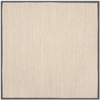 SAFAVIEH Natural Fiber Lorine Casual Border Sisal Rug