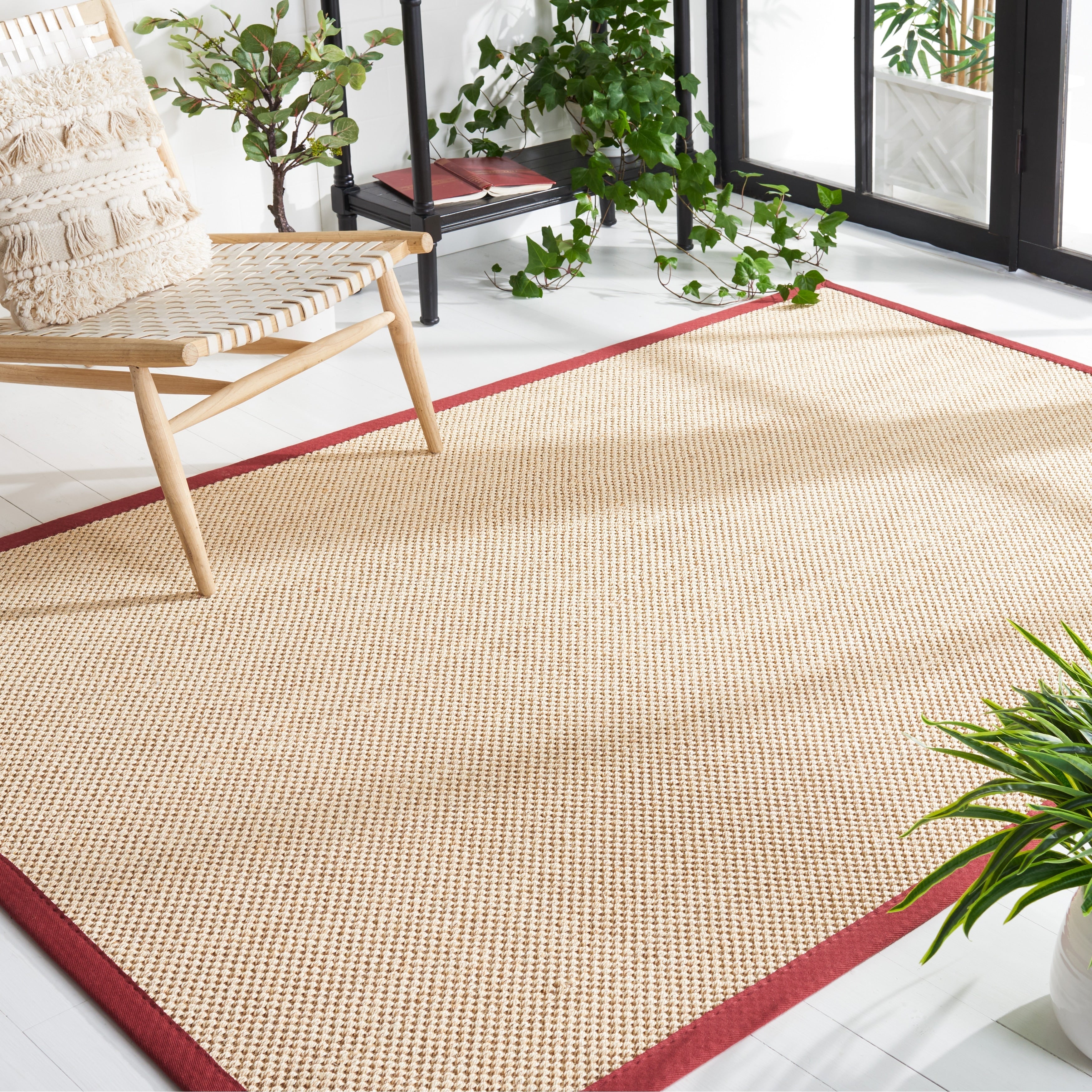 SAFAVIEH Natural Fiber Venus Casual Border Sisal Rug