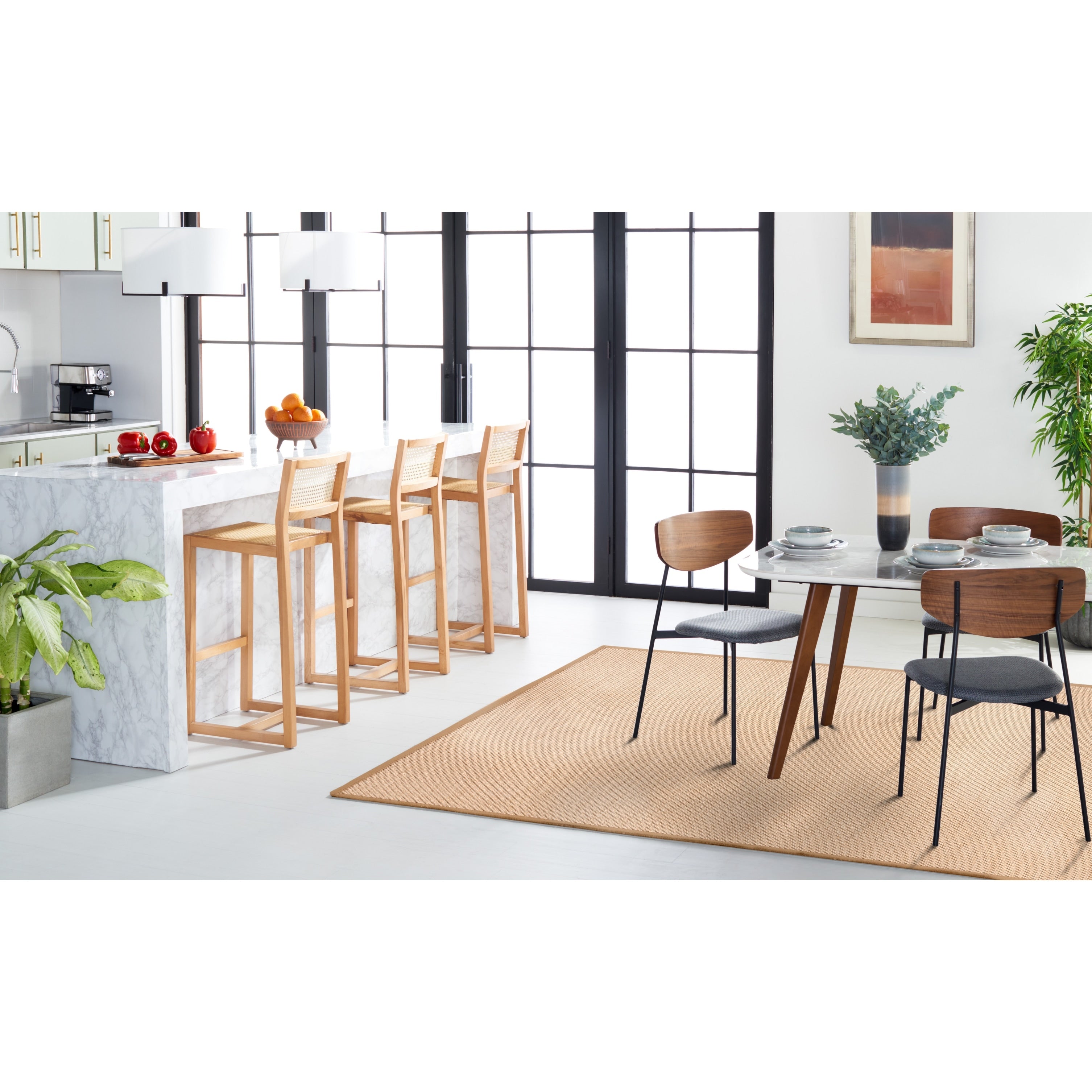 SAFAVIEH Natural Fiber Venus Casual Border Sisal Rug