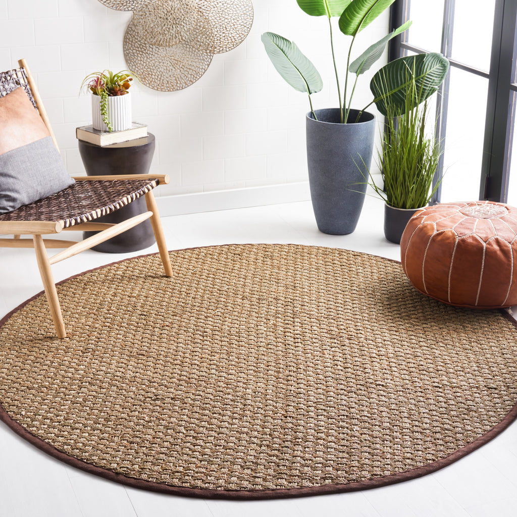SAFAVIEH Natural Fiber Zymryd Basketweave Seagrass Rug