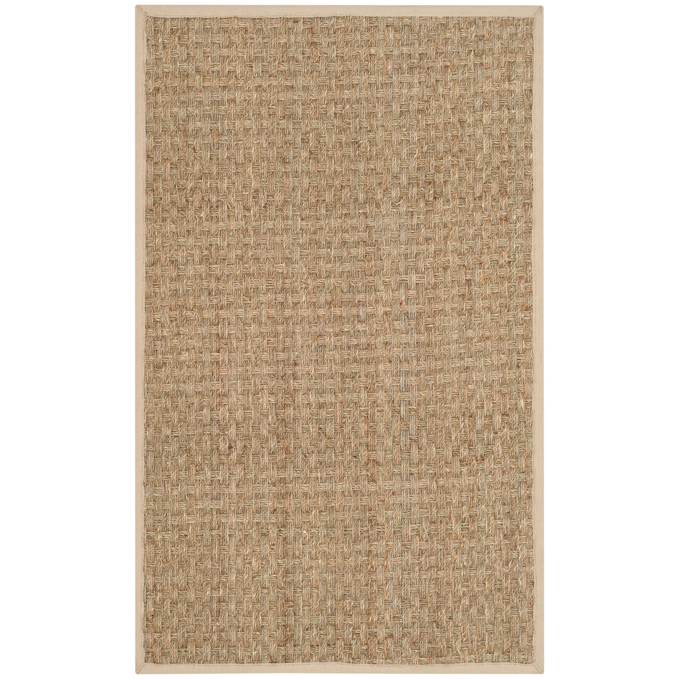 SAFAVIEH Natural Fiber Zymryd Basketweave Seagrass Rug