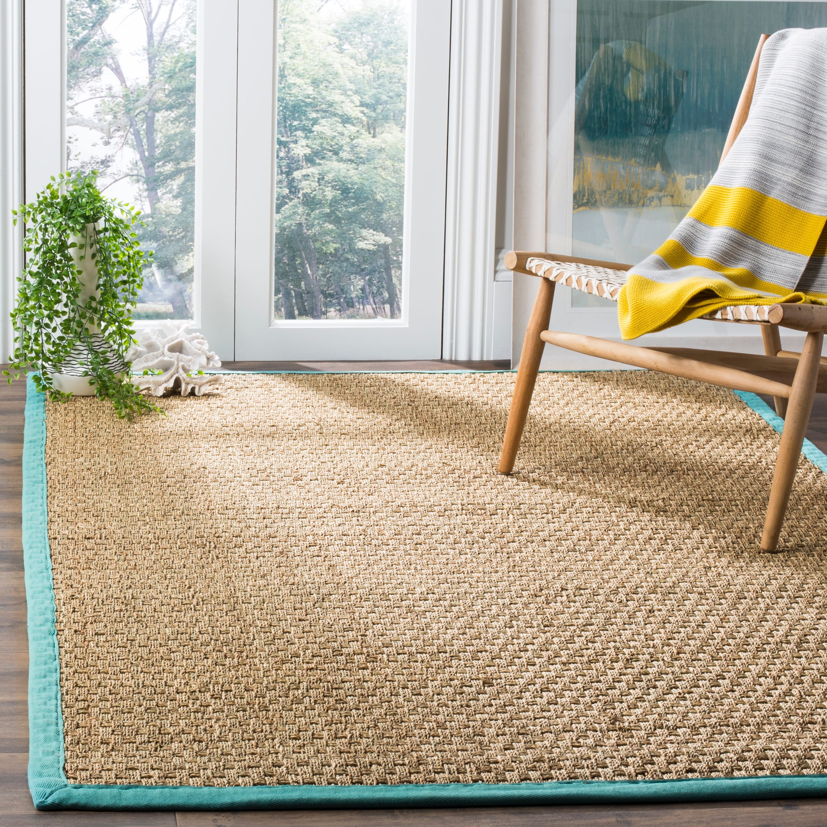 SAFAVIEH Natural Fiber Zymryd Basketweave Seagrass Rug