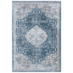 SAFAVIEH Oregon Hildegarde Traditional Oriental Navy/Ivory Rug