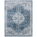 SAFAVIEH Oregon Hildegarde Traditional Oriental Navy/Ivory Rug