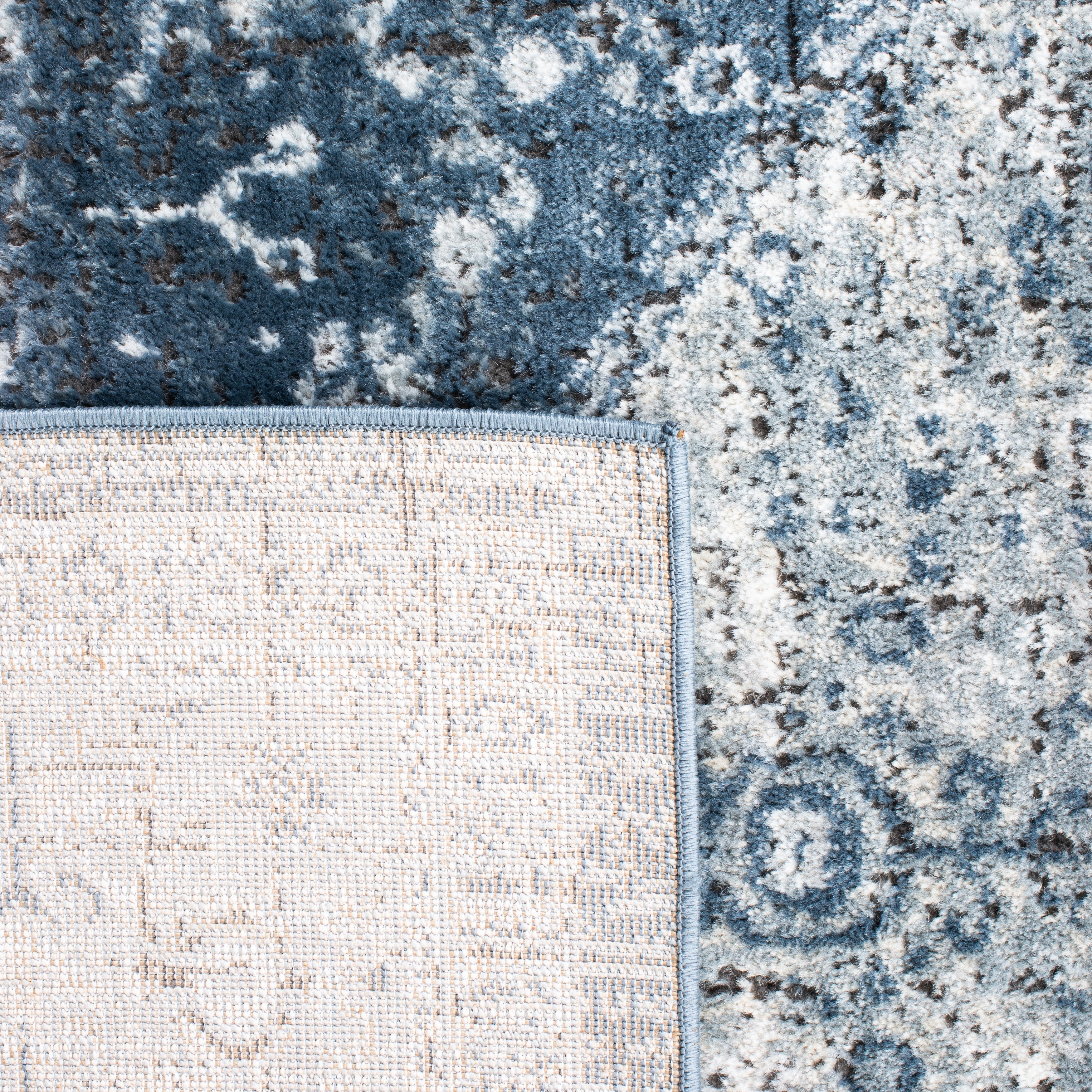 SAFAVIEH Oregon Hildegarde Traditional Oriental Navy/Ivory Rug