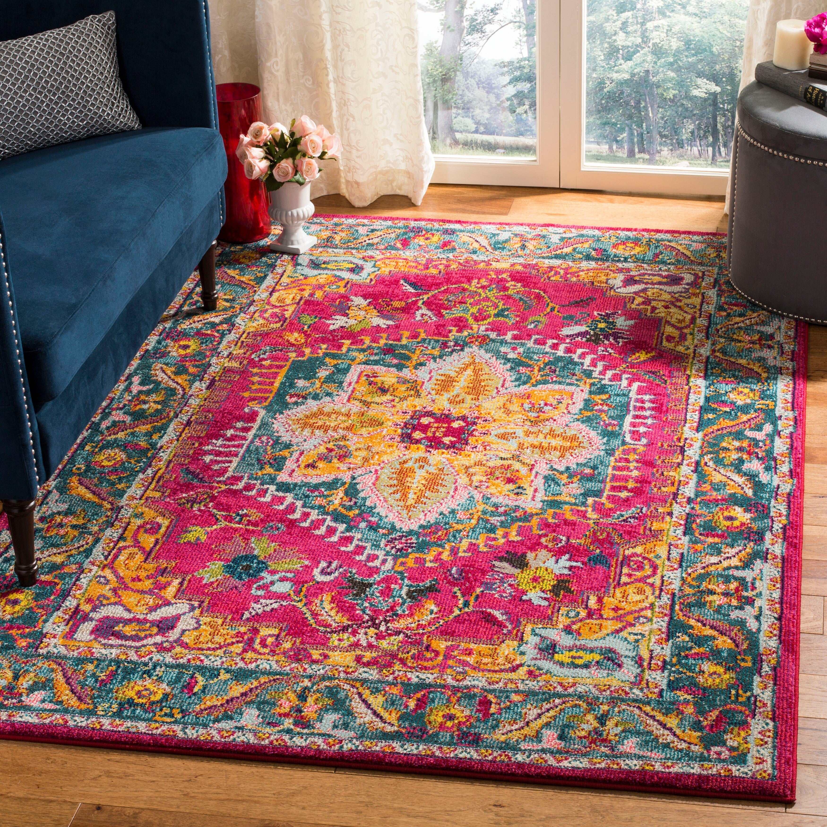 SAFAVIEH Phoenix Sameh Vintage Boho Oriental Rug
