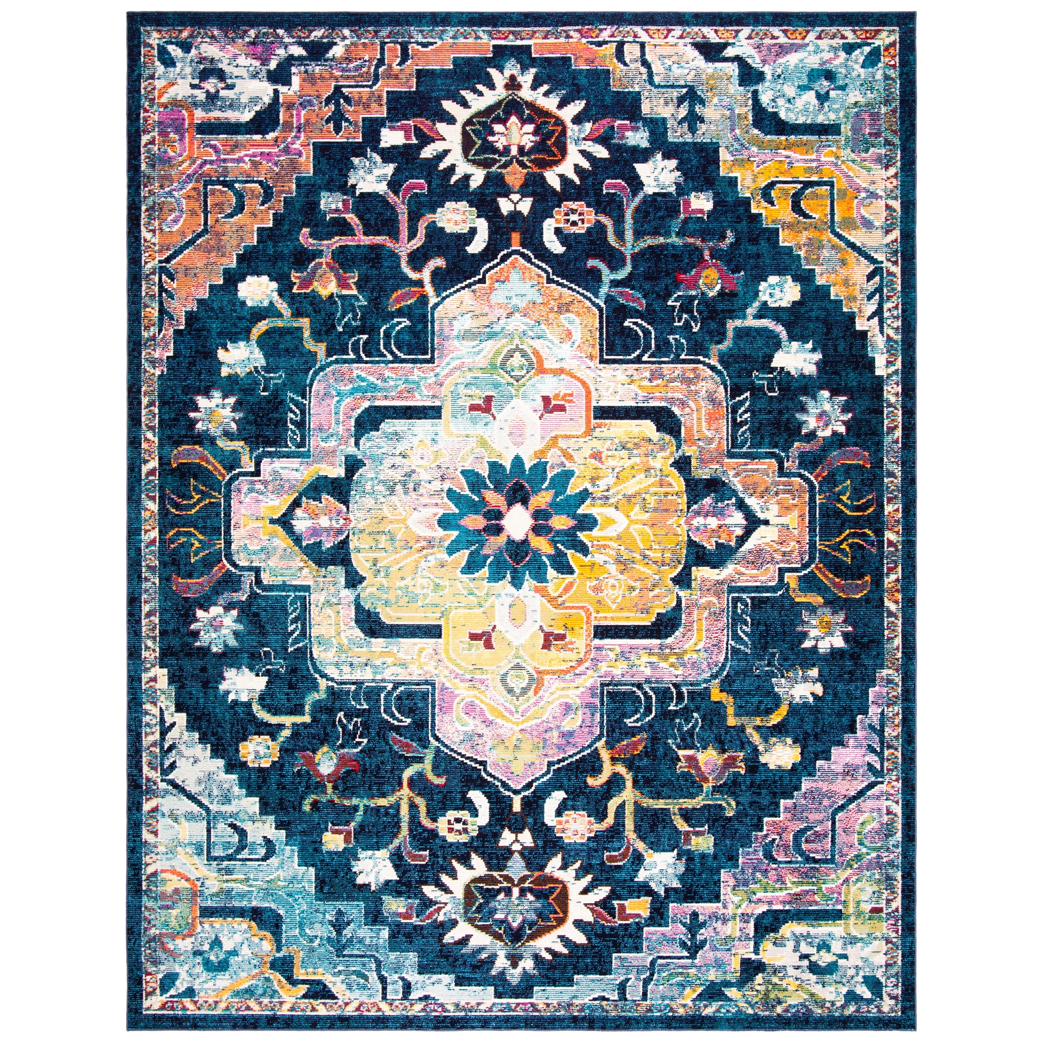 SAFAVIEH, Crystal Naimat Vintage Boho Medallion Rug