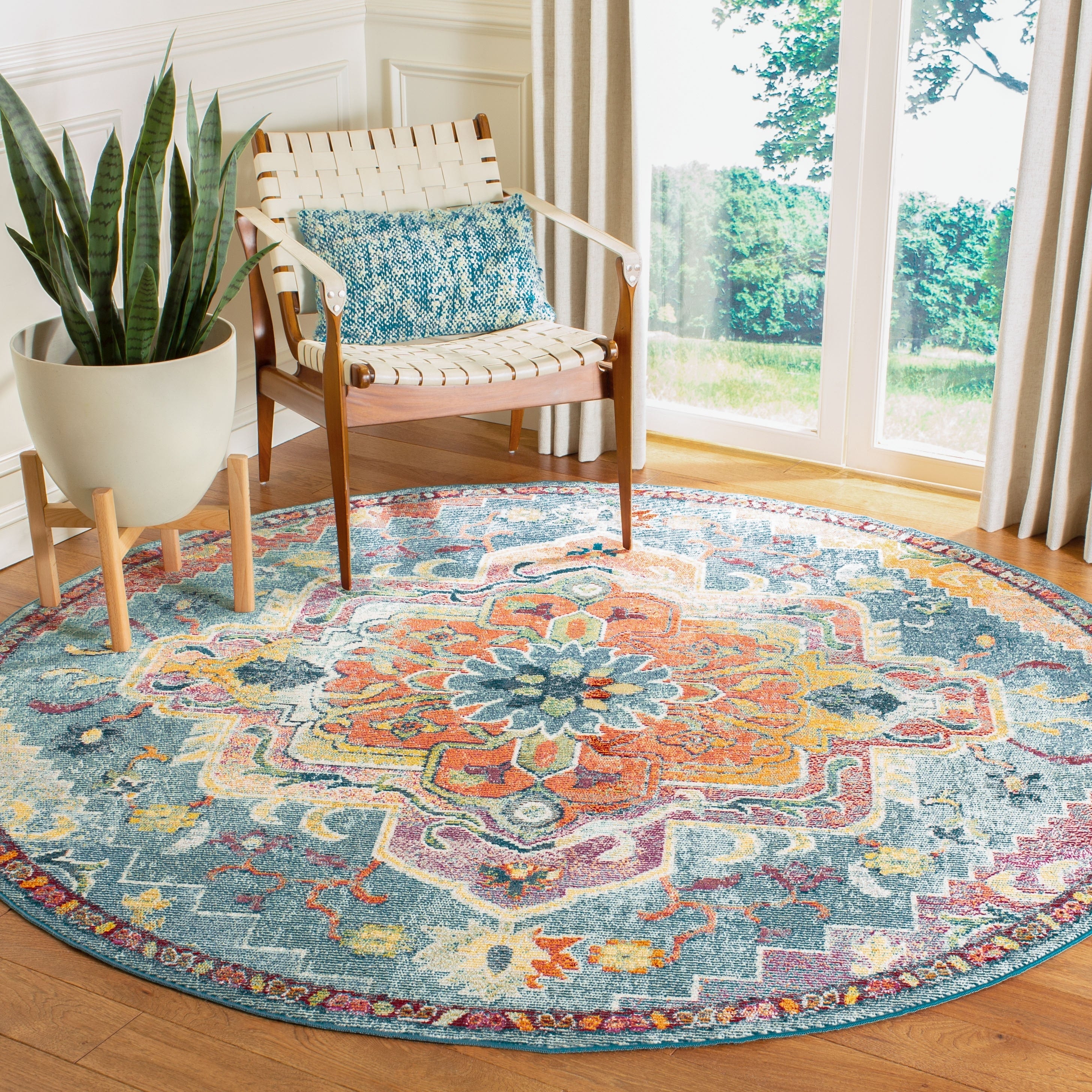 SAFAVIEH, Crystal Naimat Vintage Boho Medallion Rug