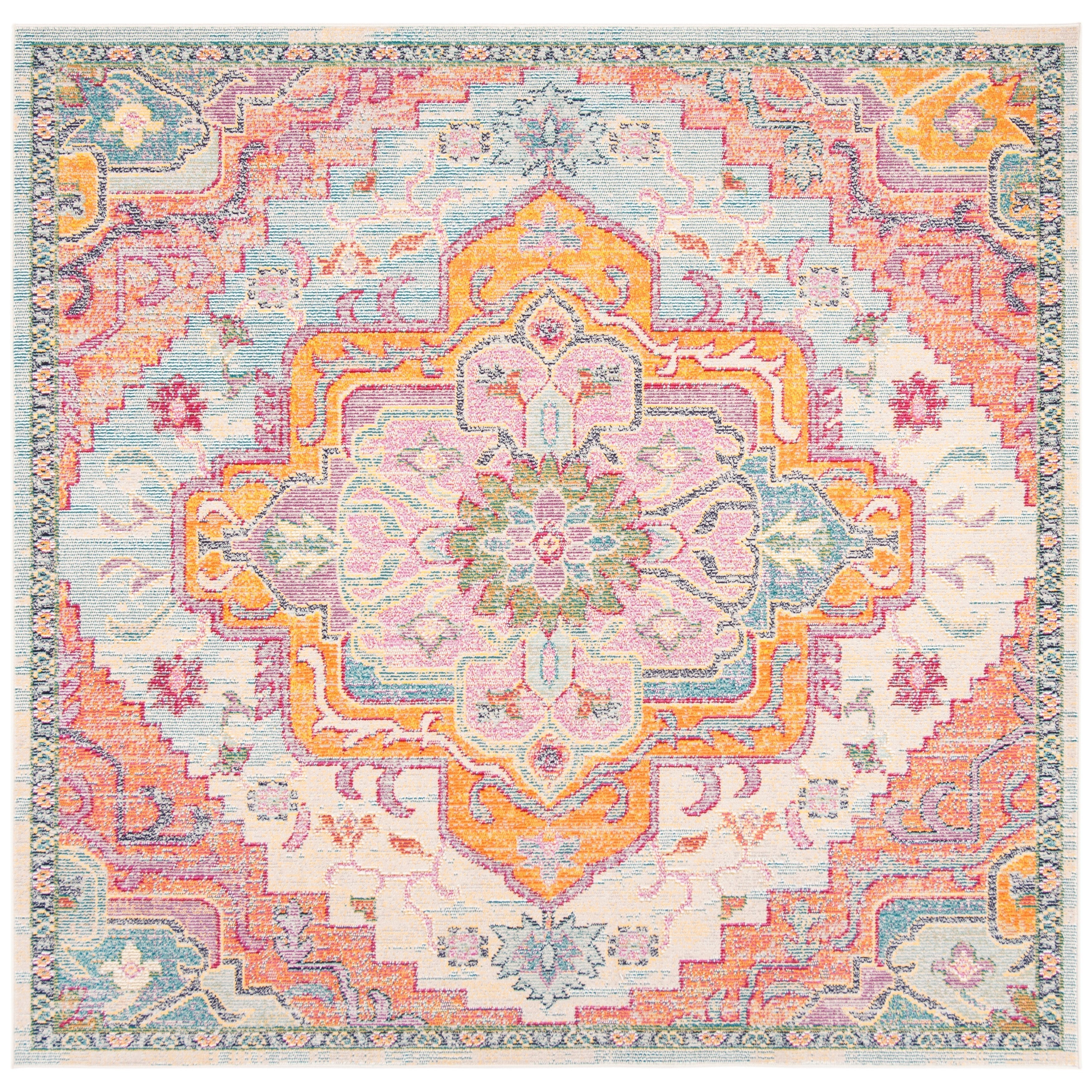 SAFAVIEH, Crystal Naimat Vintage Boho Medallion Rug