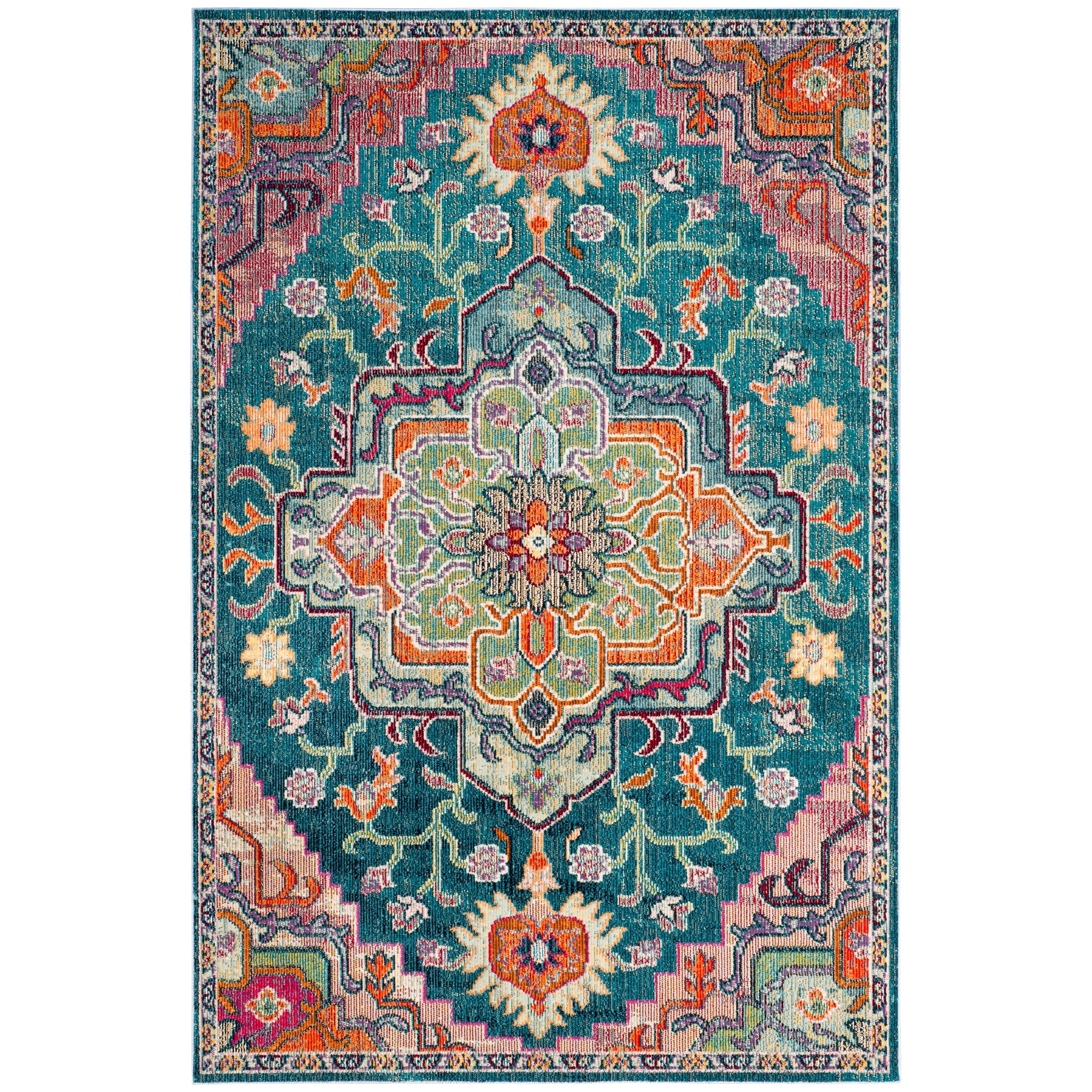 SAFAVIEH, Crystal Naimat Vintage Boho Medallion Rug