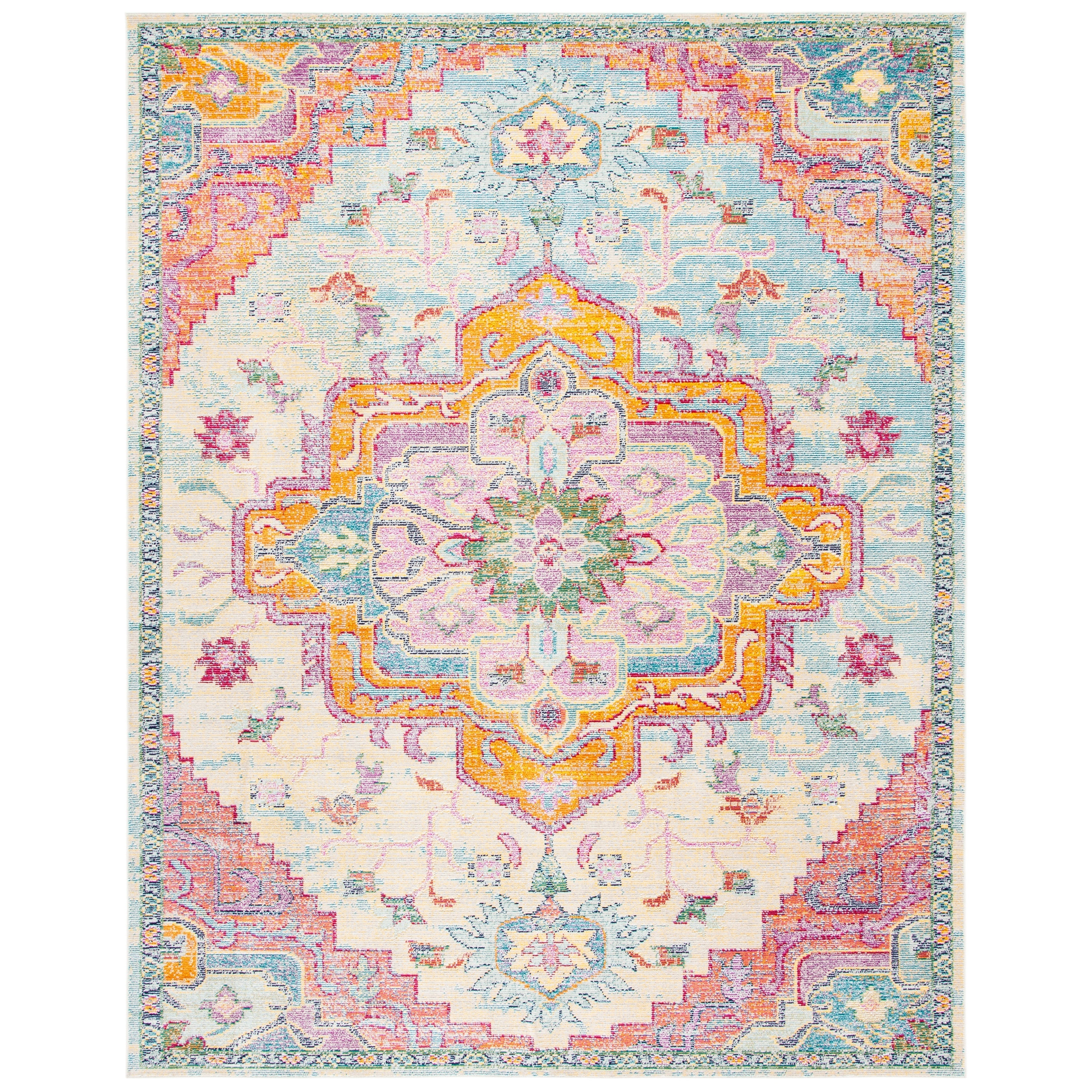 SAFAVIEH, Crystal Naimat Vintage Boho Medallion Rug