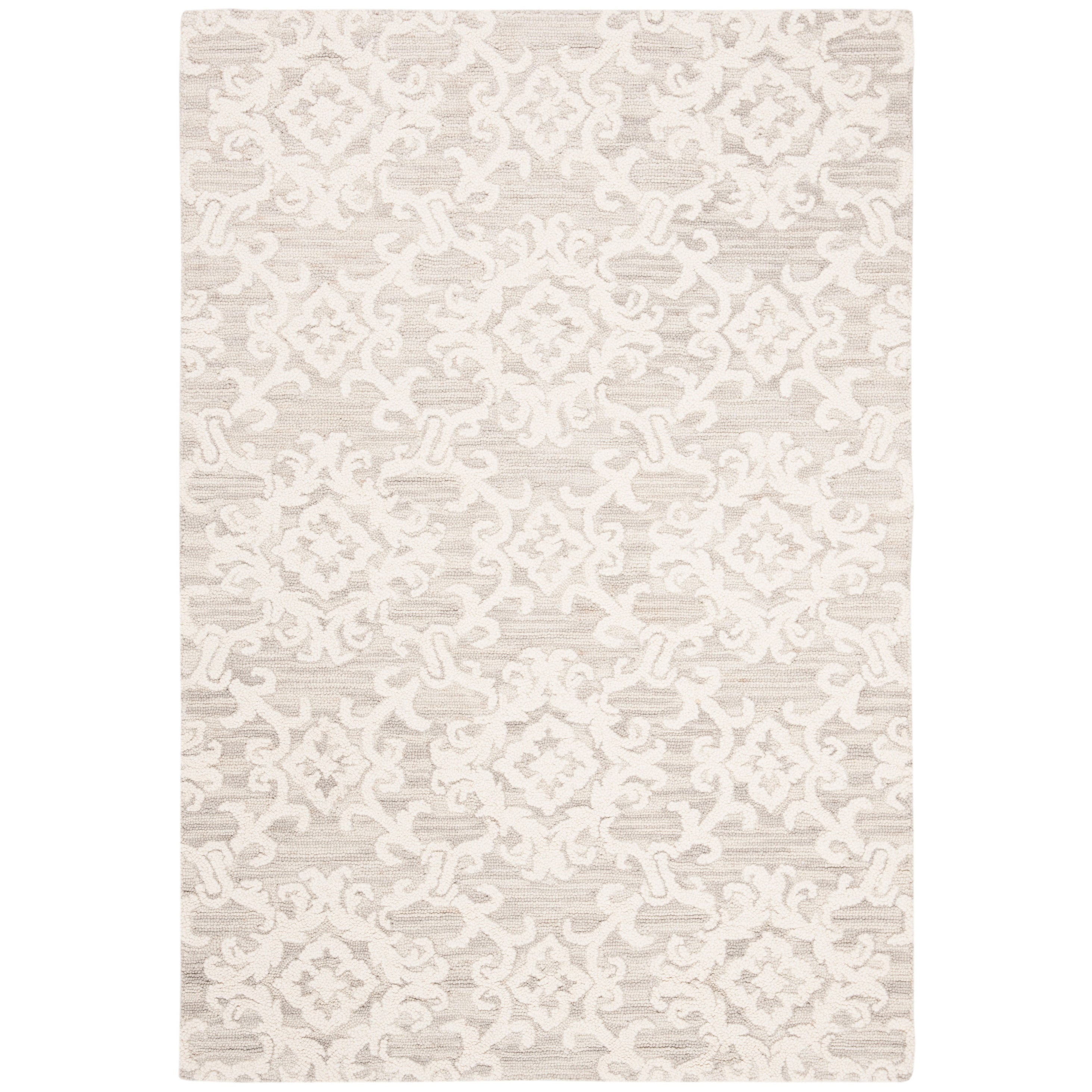 SAFAVIEH, Handmade Blossom Vesela Modern Floral Wool Rug