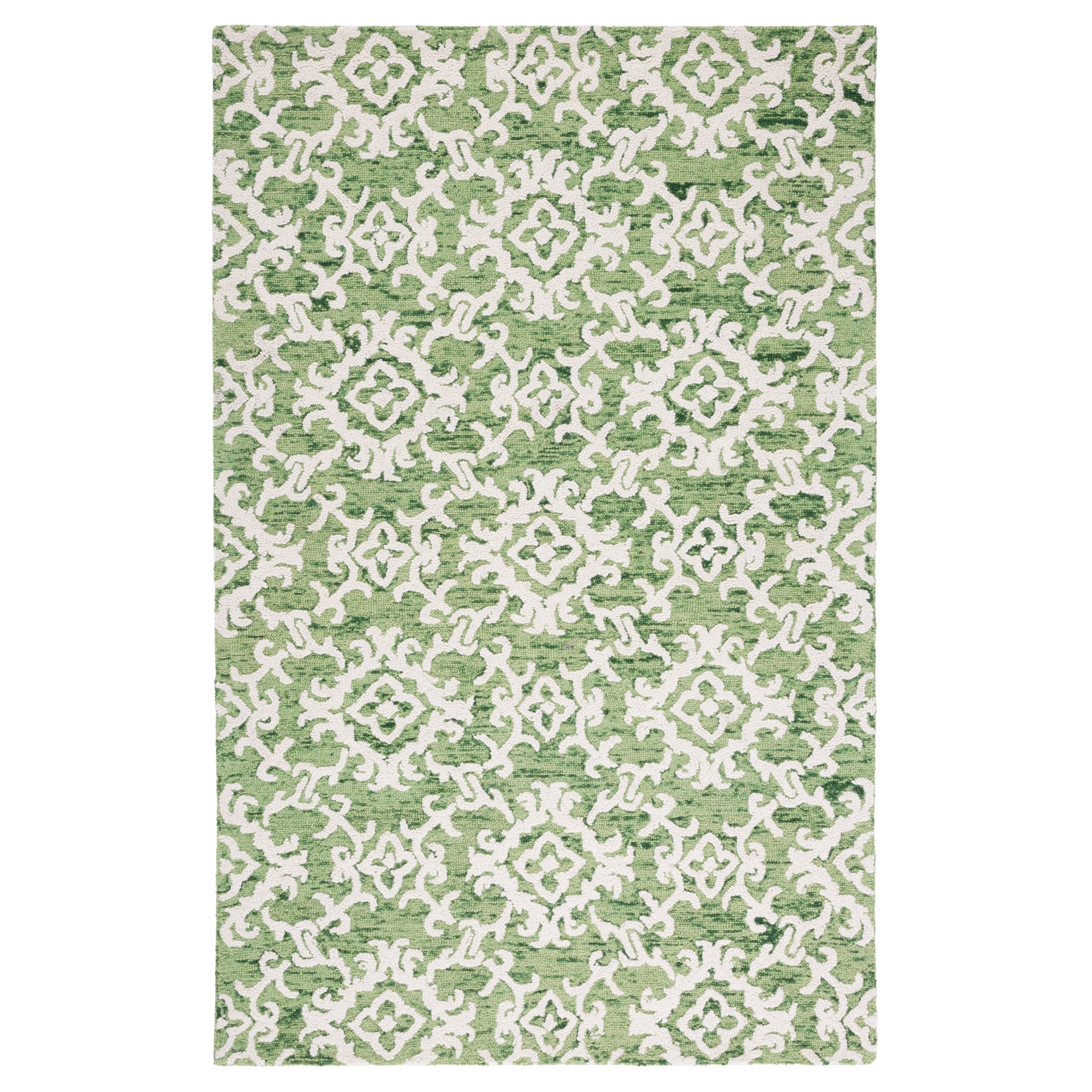 SAFAVIEH, Handmade Blossom Vesela Modern Floral Wool Rug