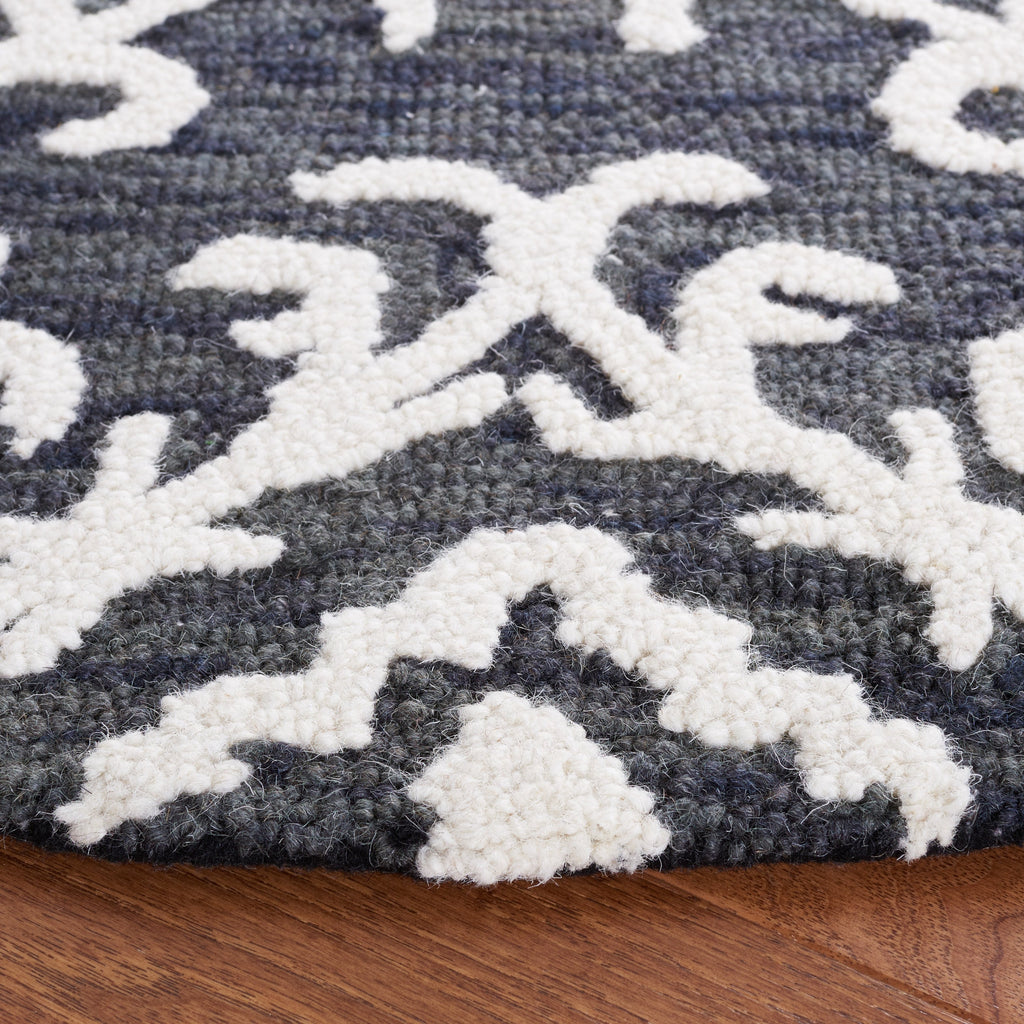 SAFAVIEH, Handmade Blossom Vesela Modern Floral Wool Rug