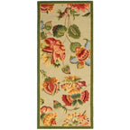 SAFAVIEH, Handmade Chelsea Jurendine French Country Floral Wool Rug