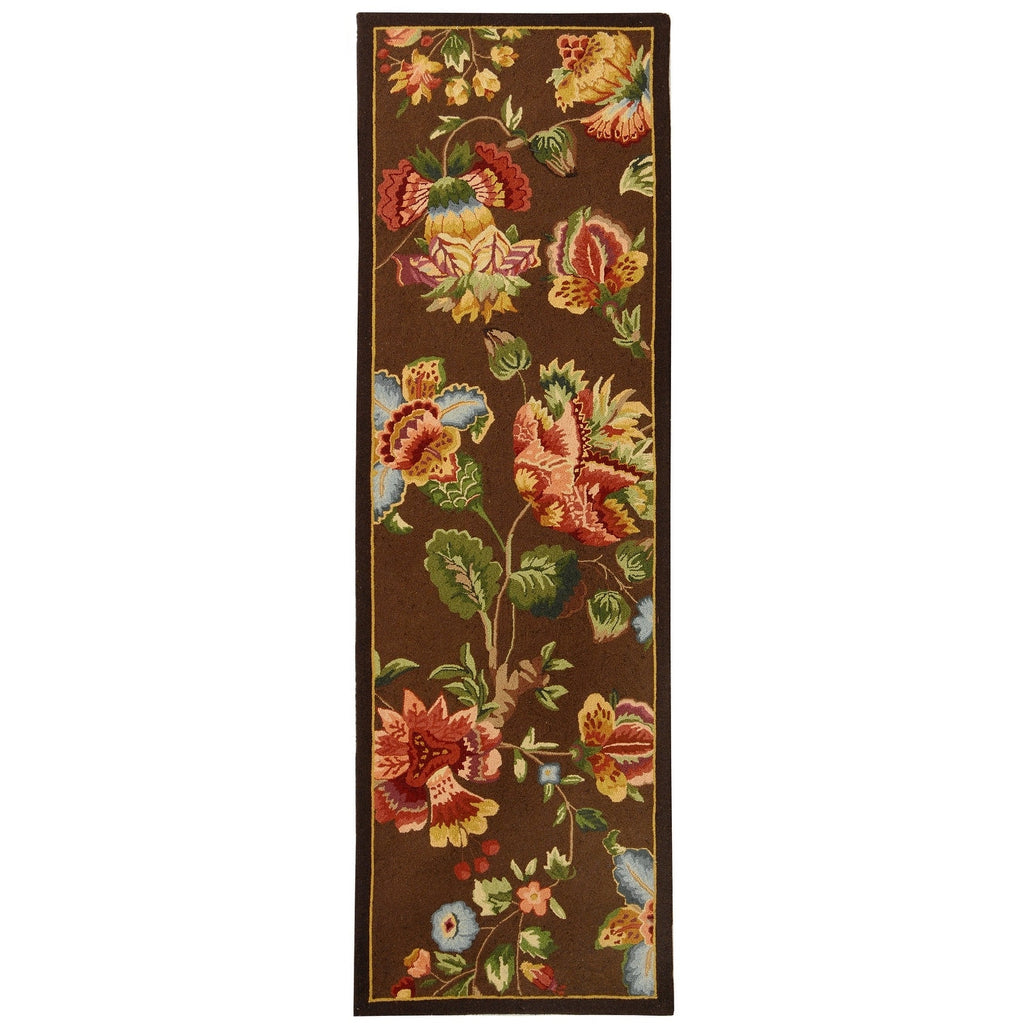SAFAVIEH, Handmade Chelsea Jurendine French Country Floral Wool Rug