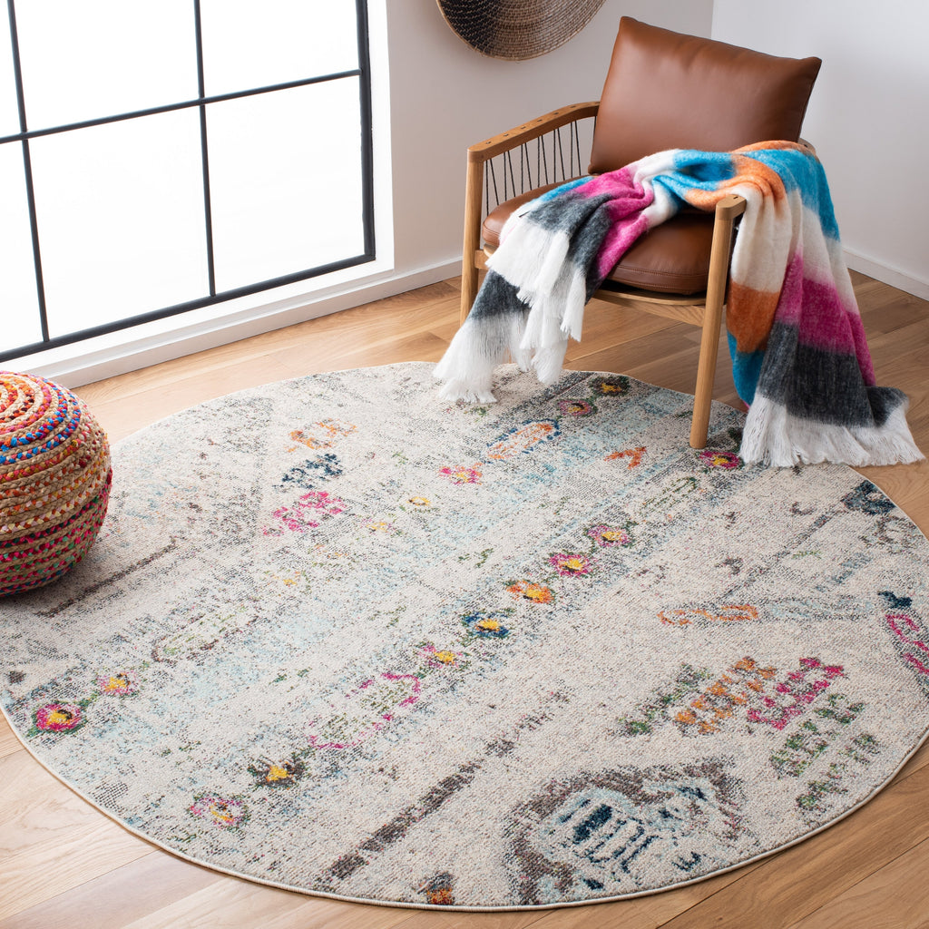 SAFAVIEH, Madison Sonya Abstract Boho Distressed Rug