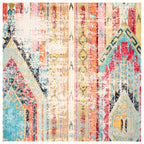 SAFAVIEH, Madison Sonya Abstract Boho Distressed Rug