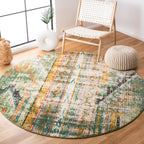 SAFAVIEH, Madison Sonya Abstract Boho Distressed Rug