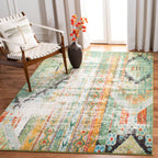 SAFAVIEH, Madison Sonya Abstract Boho Distressed Rug