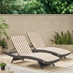 Salem Outdoor Cushion Set for Chaise Lounge - Cushions only (Set of 2) by Christopher Knight Home - 79.25L x 27.50W x 1.50H