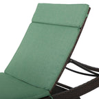 Salem Outdoor Cushion Set for Chaise Lounge - Cushions only (Set of 2) by Christopher Knight Home - 79.25L x 27.50W x 1.50H