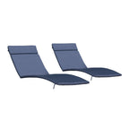 Salem Outdoor Cushion Set for Chaise Lounge - Cushions only (Set of 2) by Christopher Knight Home - 79.25L x 27.50W x 1.50H
