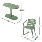 Santa Monica Outdoor 3-Piece Bistro Set by Christopher Knight Home