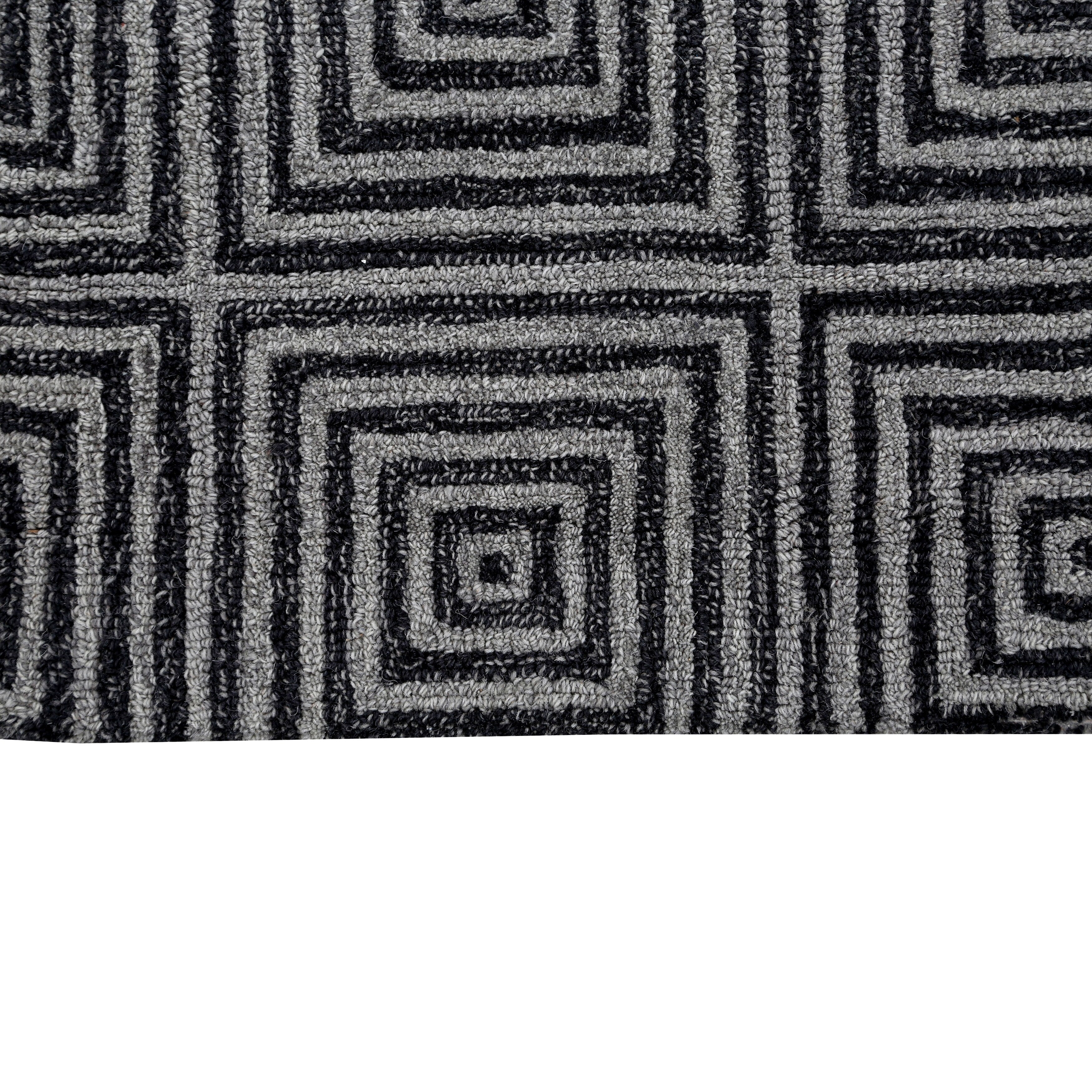 George Towne Living Sara Luxury Handmade Abstract Wool Sara Area Rug