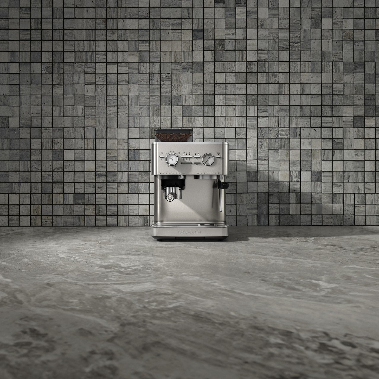 KitchenAid Semi Automatic Espresso Machine with Burr Grinder, KES6551