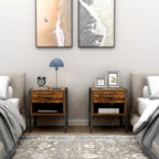 Industrial-style Nightstand (Set of 2)