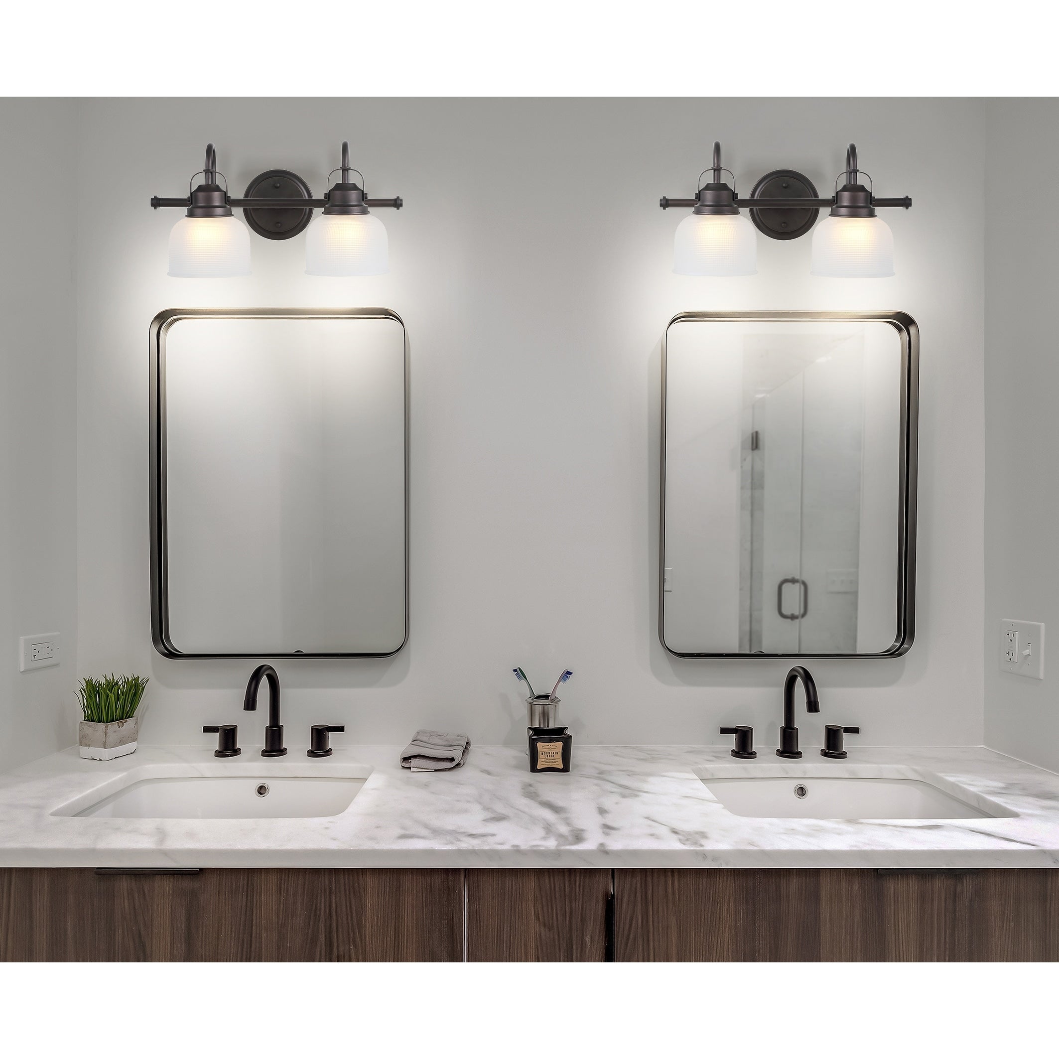 Shirley Metal/Glass LED Vanity Light, by JONATHAN Y