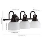 Shirley Metal/Glass LED Vanity Light, by JONATHAN Y