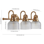 Shirley Metal/Glass LED Vanity Light, by JONATHAN Y