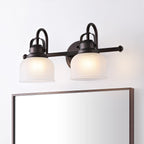 Shirley Metal/Glass LED Vanity Light, by JONATHAN Y