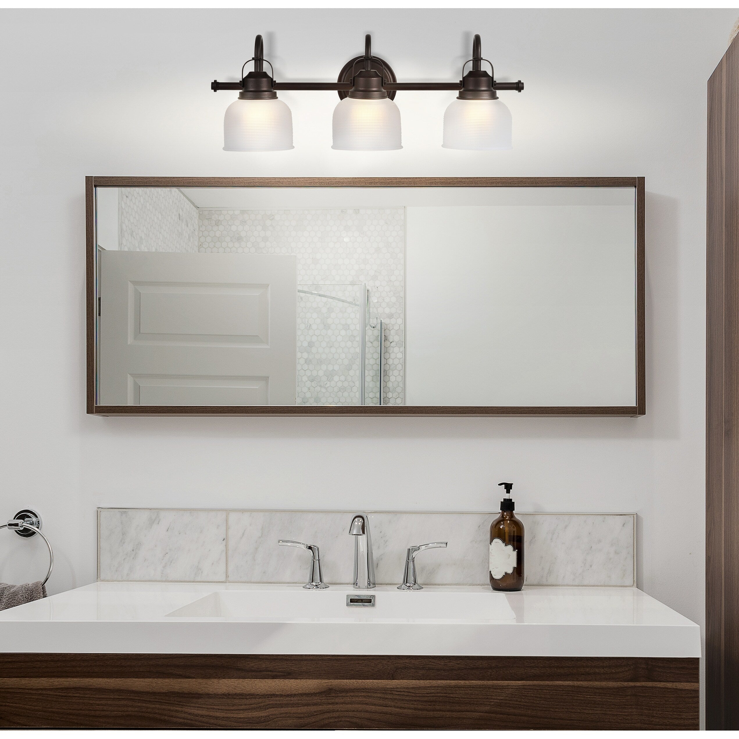 Shirley Metal/Glass LED Vanity Light, by JONATHAN Y