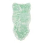 Silver Orchid Parrott Faux Fur Sheepskin Area Rug