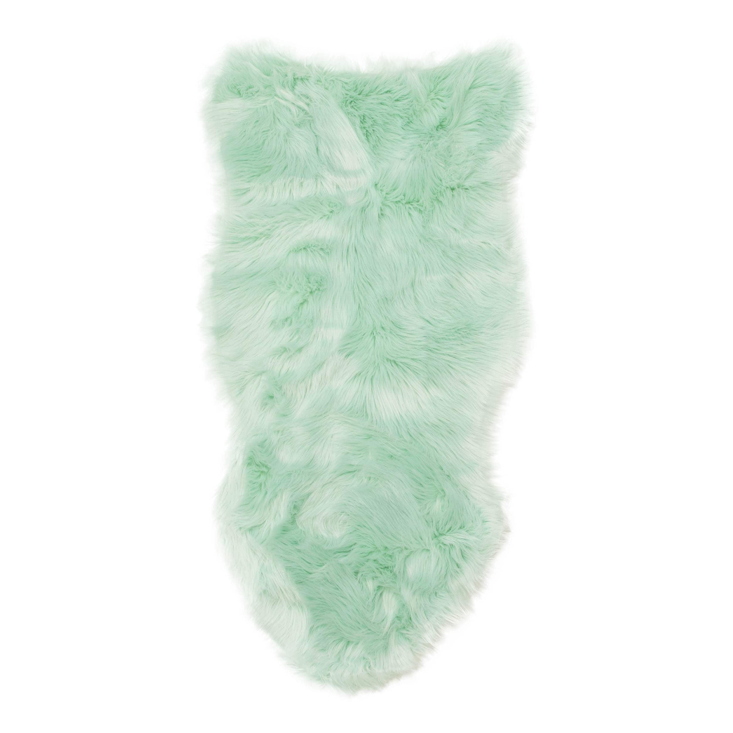 Silver Orchid Parrott Faux Fur Sheepskin Area Rug