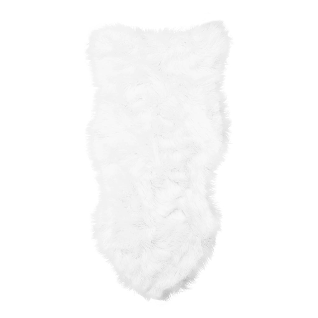 Silver Orchid Parrott Faux Fur Sheepskin Area Rug