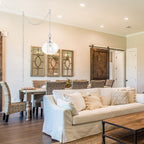 Silver Orchid Wallock Glass and Faceted Crystal Glass Jewels Plug-in and Hardwire Hanging Pendant