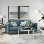 Simone 2-Light Floor Lamp with Fabric Shade