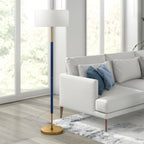 Simone 2-Light Floor Lamp with Fabric Shade
