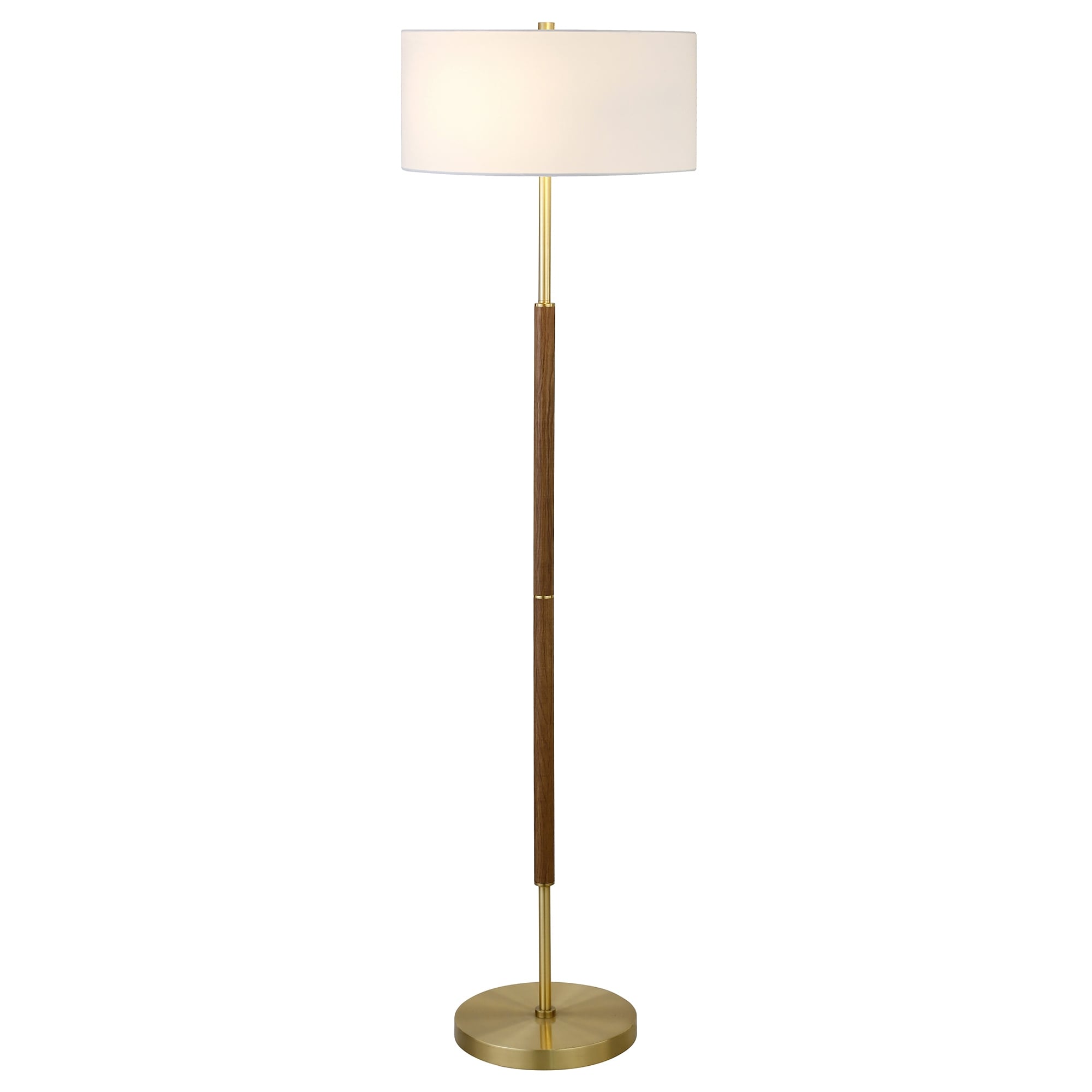 Simone 2-Light Floor Lamp with Fabric Shade