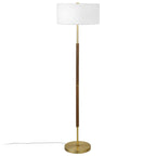 Simone 2-Light Floor Lamp with Fabric Shade