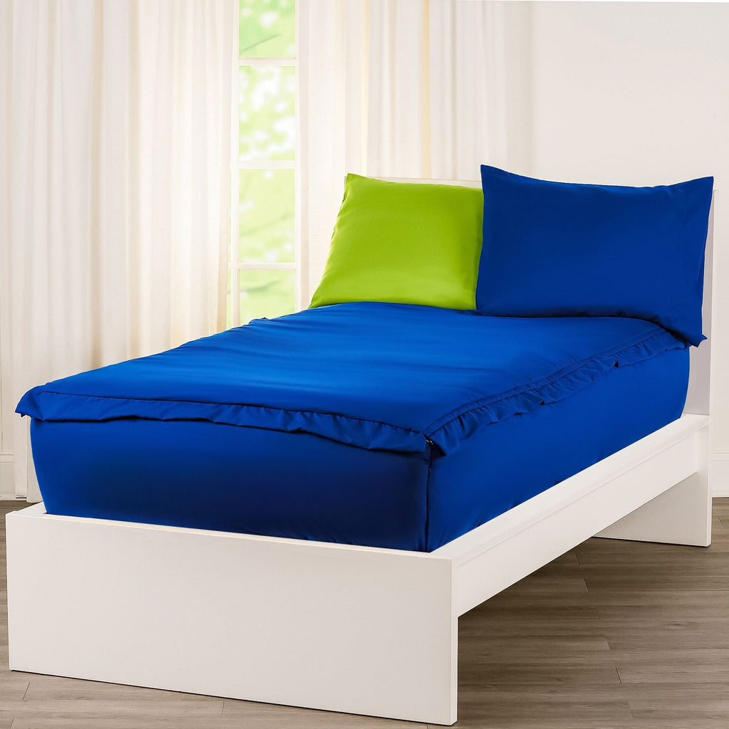 Siscovers Cobalt Blue Bunkie Deluxe Zipper Bedding Set